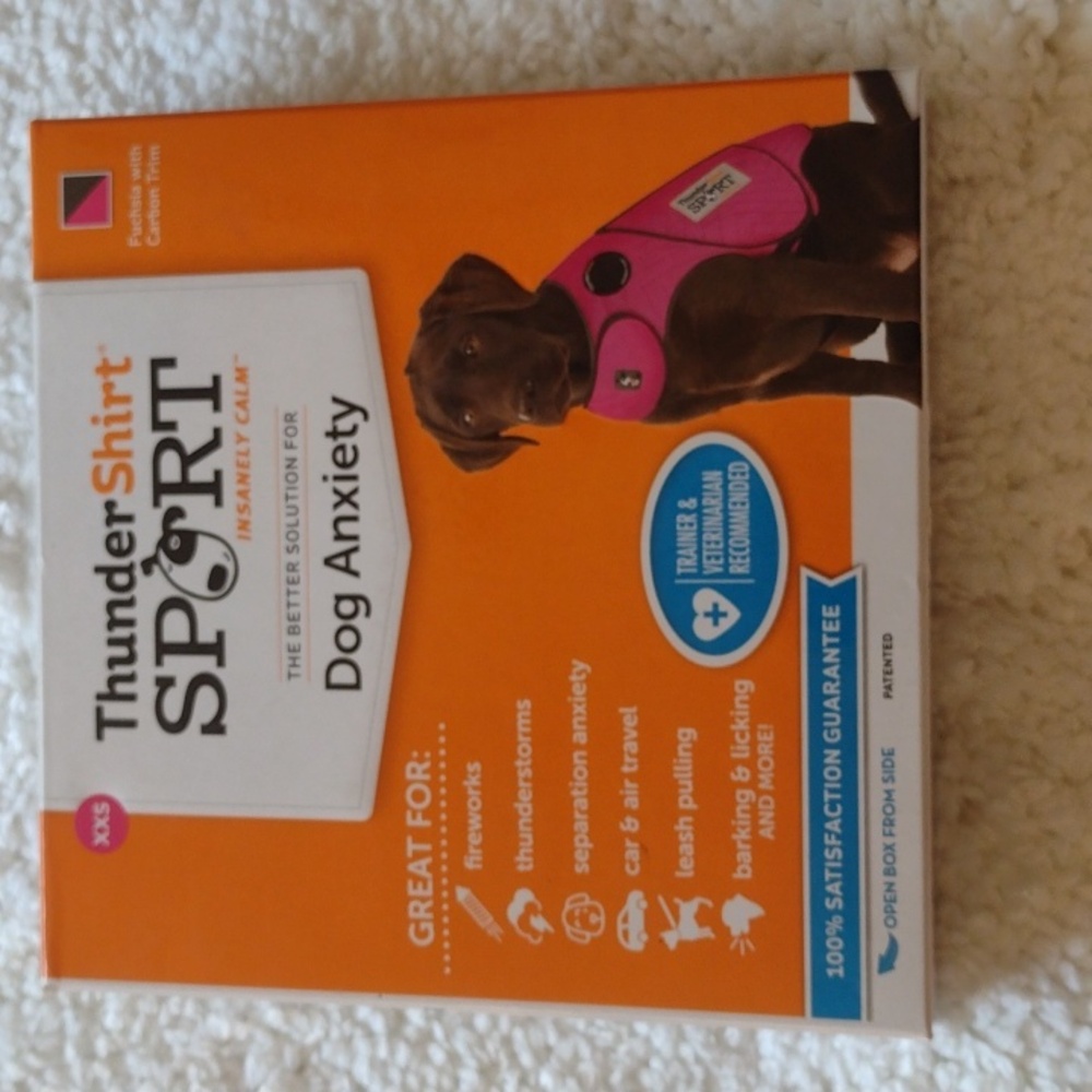 NEW ThunderShirt Dog Anxiety Jacket Pink Polo Look XXS